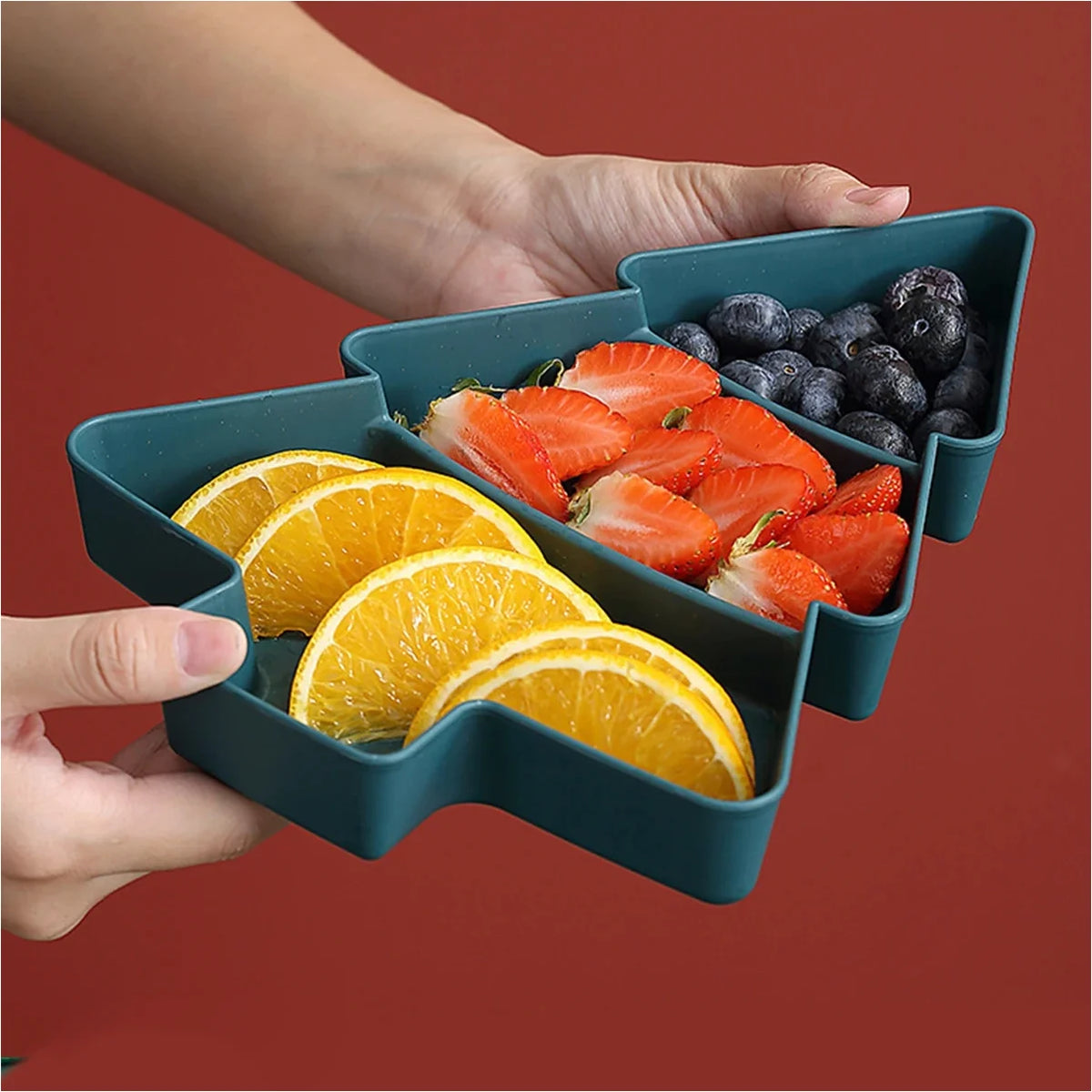 Christmas Tree Fruit Plate Merry Christmas Party Decorations For Home Navidad Noel Natal Xmas Gifts Happy New Year