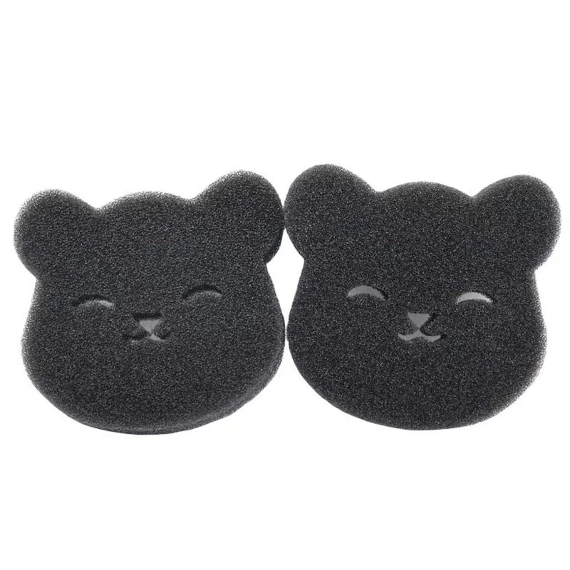 4/2 Sets of Household Pet Hair Remover, Bear-Shaped Adhesive Sponge for Washing Machine, Reusable, Suitable for Washing Machine and Dryer, Black