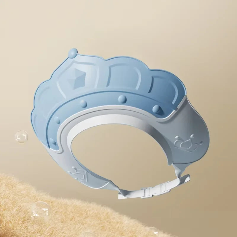 Baby Bath Cap Infant Ear Protection Kids Shampoo Shield Bath Head Cover Baby Shower Cap Adjustable Hair Wash Hat