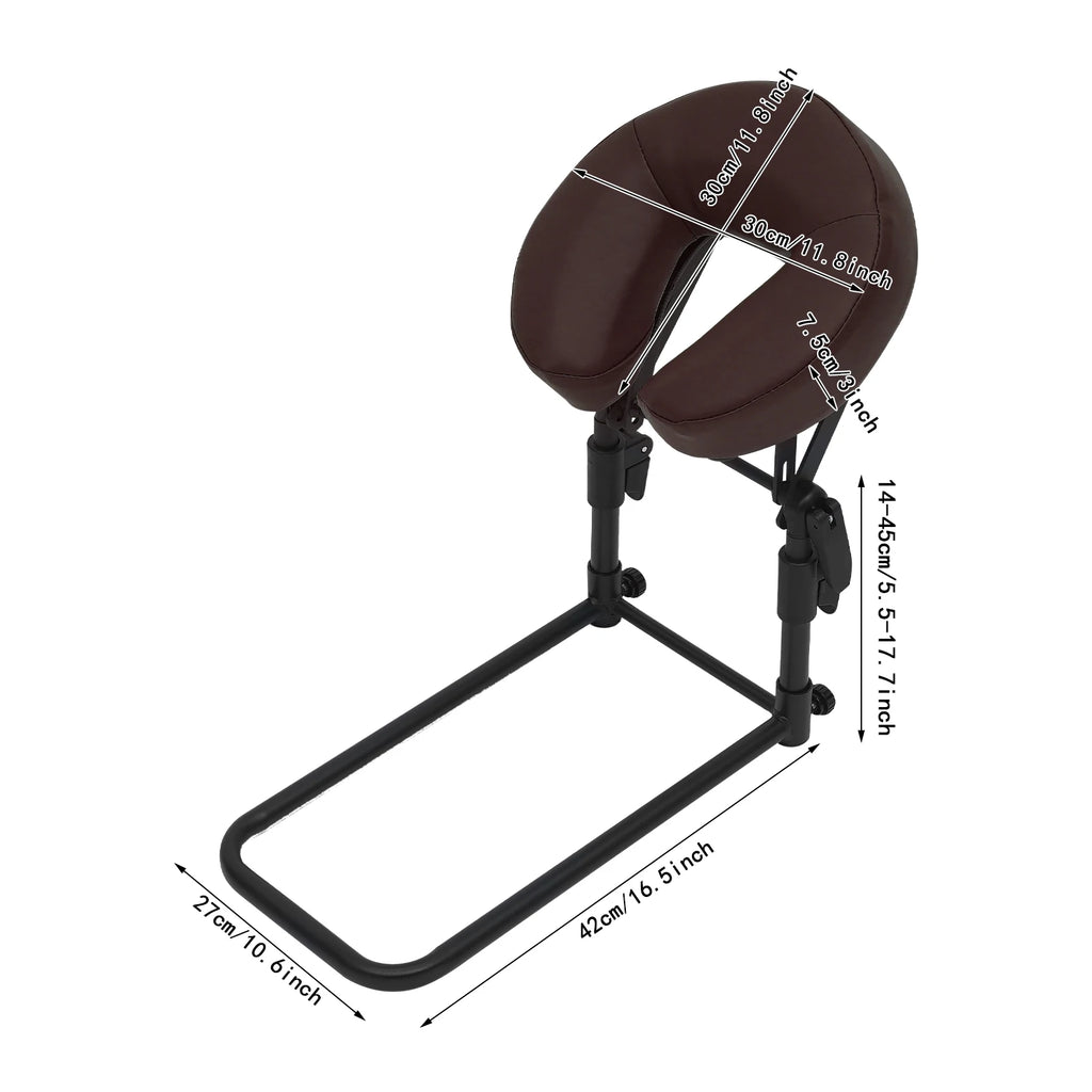 Adjustable Massage Headrest, Face Pillow Cradle&Support Bracket, Soft Head Rest, Mattress Massage Kit for Bed Salon Home SPA Use