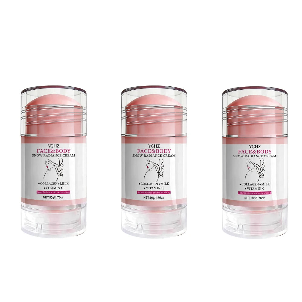 Face and Body Brightening Stick - Brightening Cream, Perfect for Use on the Face, Neck, Underarms, Joints, Etc., Gentle Formula, Provides Brightening and Moisturizing, Suitable for Both Men and Women, 50g